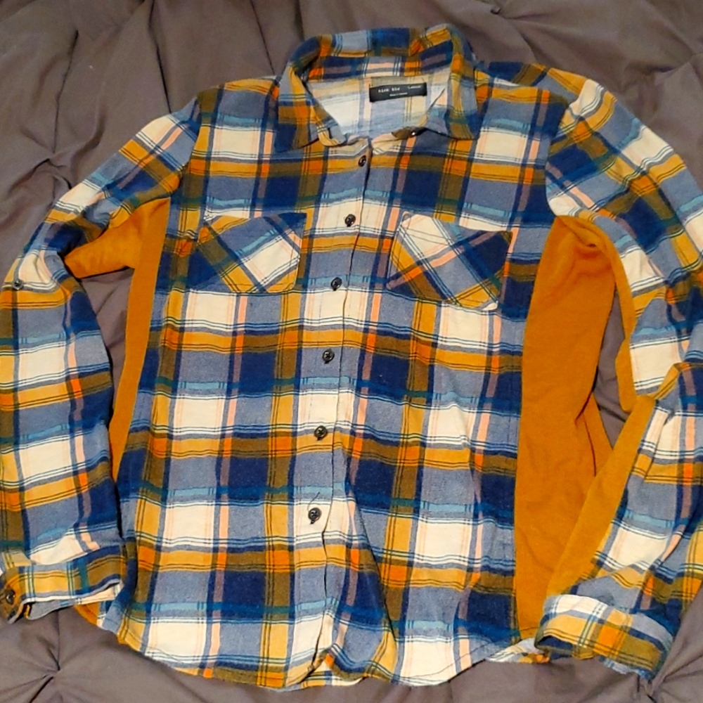 Checker flannel like top